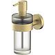 Soap dispenser Eldrid with wall bracket, brass, light bronze