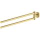 Hand towel holder Eldrid, two-arm, brass, light bronze