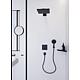 Overhead shower Raindance E 300 Air 1 jet with shower arm matt black