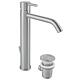 Inox Round washbasin mixer, high version, projection 180 mm, satin stainless steel Anwendung 1