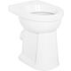 Stand-Flachspül-WC Geberit Renova Comfort, erhöht BxHxT: 355x490x470mm, Abgang waagerecht, weiß