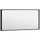 LED mirror Oselva w. touch switch, w. black frame, 1200x800mm