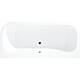 Loup space-saving bathtub WxHxD:1800x580x800mm without drain set with overflow hole, white acrylic