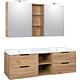 Bathroom furniture sets Lossa
with 4 front pull-outs and 2 open Shelf units Standard 3