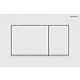 Push plate Geberit Sigma30,f dual flush white/white matt