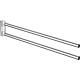 Towel rail System 162, 2-arm Standard 1