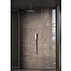 Xerias shower set with overhead and handheld showers, angular