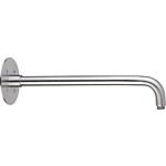 Wall connection pipe for head showers, round