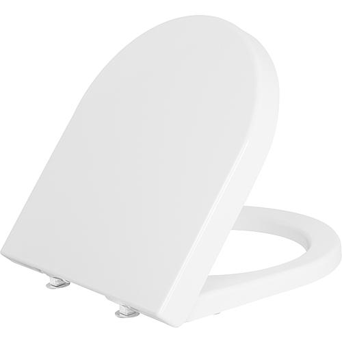 Lunette WC MINI-NUVOLA avec Softclose, en plastique thermodurcissable, blanc