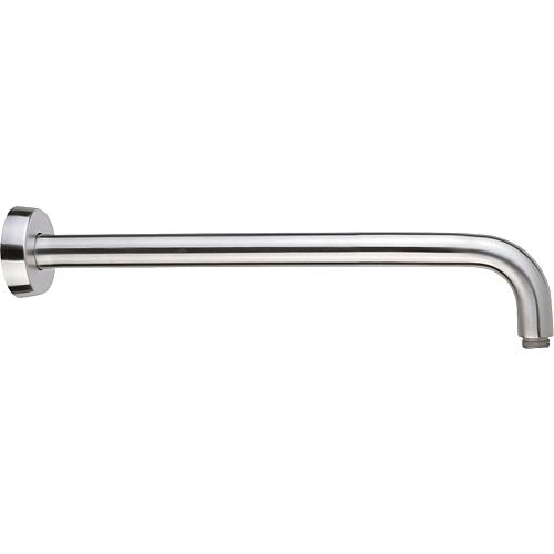 tube raccord mural pour tete de douche L=300mm inox poli