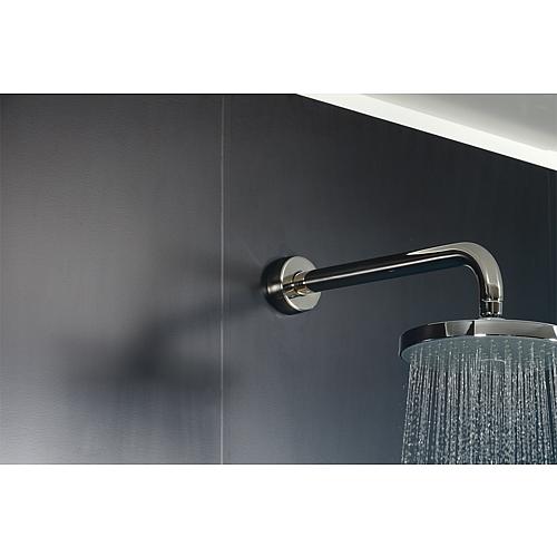 tube raacord mural pour tete de douche L=400mm inox poli