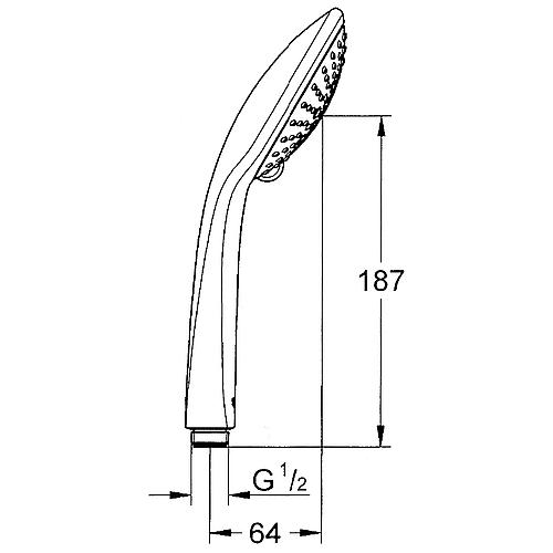 Handheld Euphoria Champagne shower Standard 2