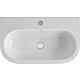 Washbasin NUVOLA, W x H x D: 750x170x450 mm, ceramic, white