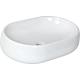 Counter washbasin NUVOLA, W x H x D: 600x160x400 mm in white ceramic