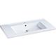 Washbasin TRENDY, W x H x D: 1060x155x510 mm 1 tap hole, ceramic, white