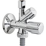 SCHELL combi angle valve COMFORT Comfort handle + grease chamber head part + RV Connection 1/2'' ET/DN 15, chrome