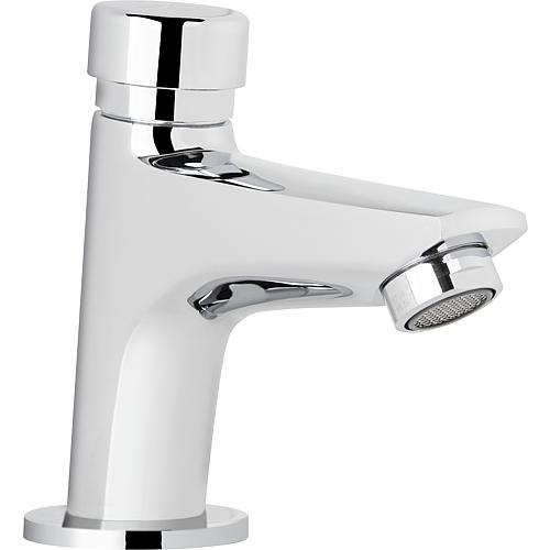 Self-closing pillar tap Benkiser EOS ECO, projection 91 mm chrome