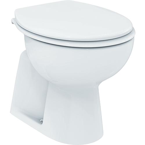 Eurovit pedestal washdown toilet (vertical internal outlet) WxDxH= 360x540x390 mm