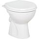 Eurovit pedestal washdown toilet (horizontal external outlet) WxDxH= 360x485x390 mm