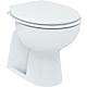 Eurovit pedestal washdown toilet (vertical internal outlet) WxDxH= 360x540x390 mm
