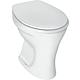 Eurovit pedestal shallow flush toilet (vertical internal outlet) WxDxH= 360x465x395 mm