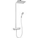 Shower system Hansgrohe Raindance Select 360 hand-held shower, overhead shower 360x190 mm and thermostat chrome