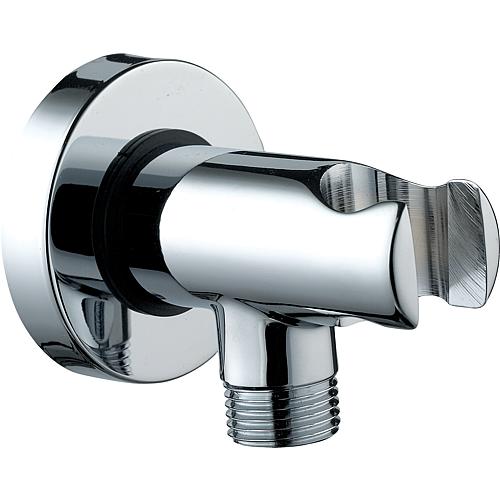 Wall connection elbow with shower holder Standard 1