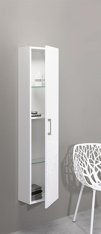 Tall Cabinet Series Maa 1 Door High Gloss White Left Stop