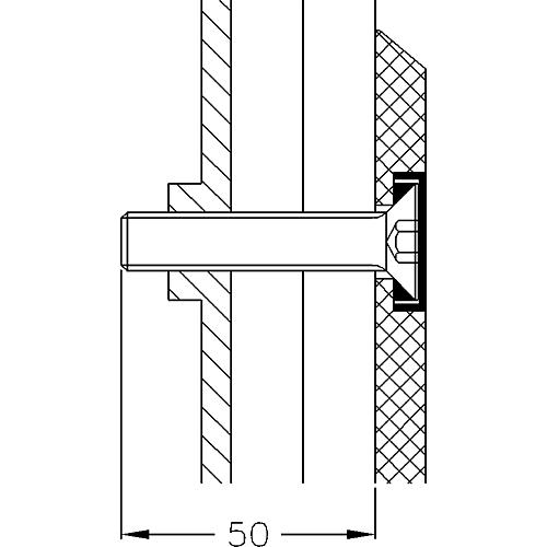 Mounting set for lightweight walls Standard 1