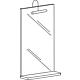 Mirror with lighting + shelf, matt anthracite, 350x900 mm