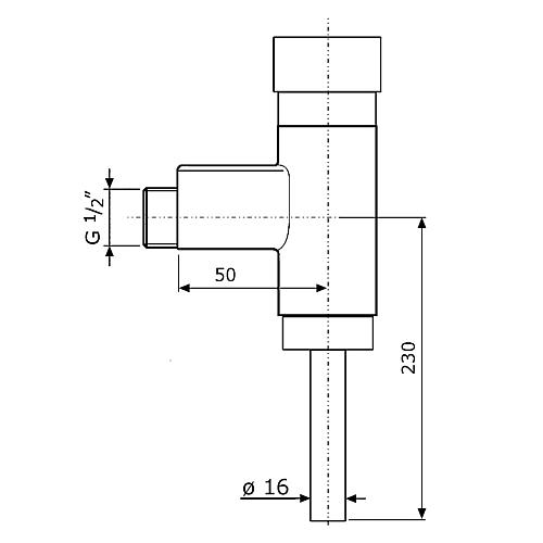 Spare parts for urinal pressure flusher, type 688 VIVA
