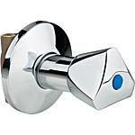 Flush-mounted valve, IT triangular handle chrome-plated