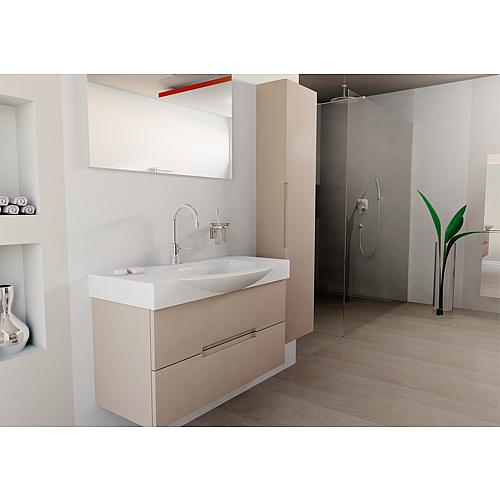 Washbasin base cabinet Emila with cermic washbasin Anwendung 3