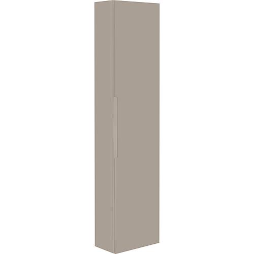 Armoire haute Serie MAE 1 porte gris clair mat ouverture gauche  350x1500x208 mm