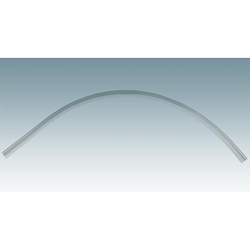 Water deflector profile B with strip for bottom tray joint, 1/4 circle (curved) Standard 3