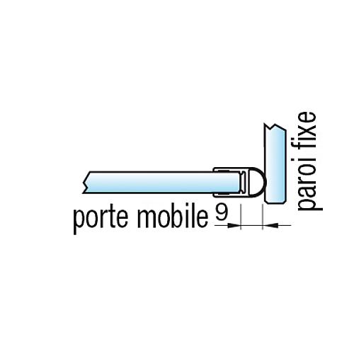 Bande d'étanchéité A
pour verre-verre 90° / porte-mur Standard 3