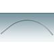 Water deflector profile B with strip for bottom tray joint, 1/4 circle (curved) Standard 3