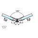 Magnetprofil A für Glas-Glas I Tür-Tür Gradzahl flexibel (bis 90° verwendbar) Standard 5