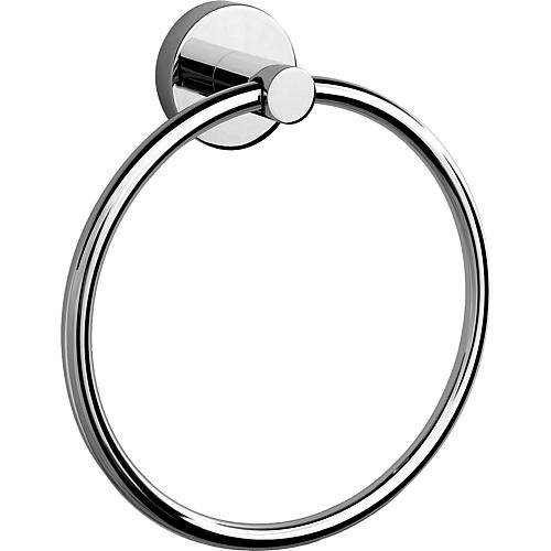 Towel ring Eight, Ø x H: 170x200 mm, chrome-plated brass