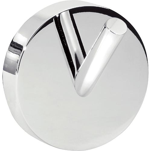 Towel hook Eight, angled, chrome-plated brass