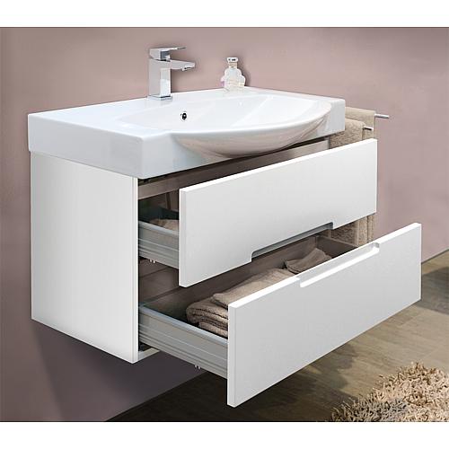 WCU+ceramic WC EMILA white matt 2 drawers 870x534x370/490