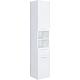 Tall cabinet ESTRA, 2 doors, 1 drawer, high-gloss white, left stop, 350x1850x370 mm