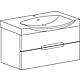 WCU+ceramic WC EMILA white matt 2 drawers 870x534x370/490