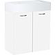 Base cabinet + cast mineral washbasin ENISAR, high-gloss white, 2 doors, 500x600x250 mm