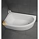 Space-saving Bathtubs Hotline Rounded right 1600x465x900mm Capacity: 235 litres Acrylic, white