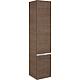 armoire haute, MBH, 2 portes tranche marron, butée à gauche 350x1655x370mm