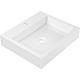 Design washbasin JULIA, W x H x D: 500x100x420 mm, cast mineral composite, white