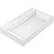 Design washbasin JULIA, W x H x D: 700x100x420 mm, cast mineral composite, white