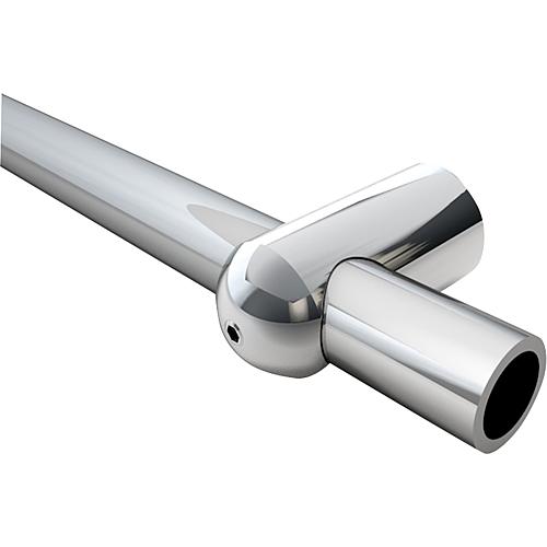 T-piece connector, for stabilising bar, chrome-plated