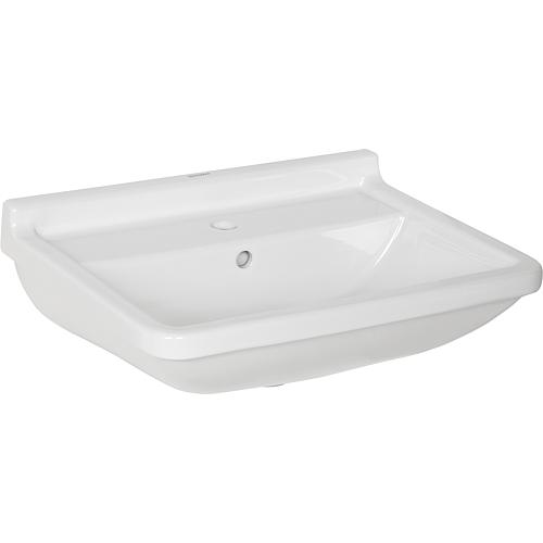 Washbasin Duravit Starck 3 made of Ceramic,with overflow 600mm,white, WxHxD:600x190x450mm